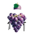 thumbnail image 4 of Disfraz de uva con sombrero, ropa divertida de fruta para presentaciones en escenario y eventos festivos. Niños, 4 of 8