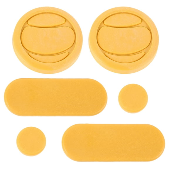 unbranded 6 Pcs Skateboard Glove Slider Child 10.80X3.80X1.20CM Yellow