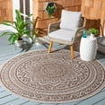 thumbnail image 2 of SAFAVIEH Outdoor CY8734-36312 Courtyard Lt Beige / Lt Brown Rug, 2 of 8