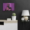 thumbnail image 4 of Luxe Metal Art 'Magenta' by Giuseppe Cristiano, Metal Wall Art, 24"x16", 4 of 8
