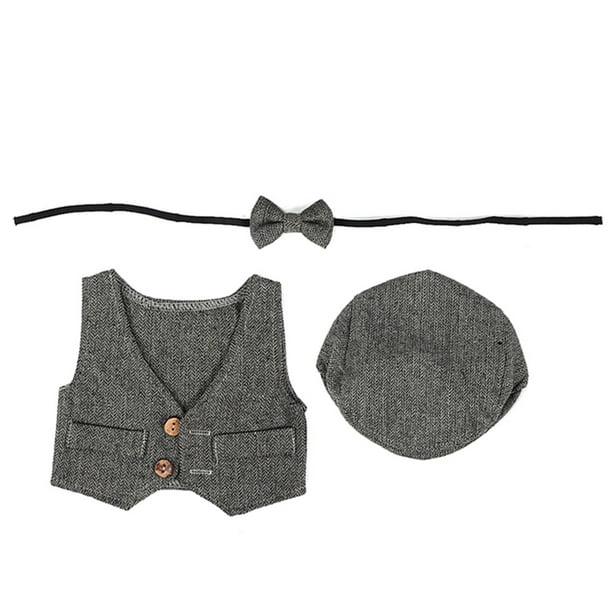 Ropa para bebés de un mes, chaleco de tres piezas, ropa de fotografía para bebés, chaleco para bebés optimizado para la excelencia