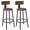 Rustic Brown, variant on Melocadol 30" Tall Wooden Bar Stools Set of 2 for Kitchen Island, Counter Height Bar Stools with Adjustable Feet, Comfortable Back Support and 360 Footrest, for Living Room, Pub, Rustic Brown