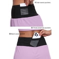 thumbnail image 4 of NELEUS Womens High Waist 2 in 1 Athletic Shorts for Running Workout Activewear Shorts with Multifunction Pockets,Purple,US Size M, 4 of 11