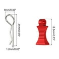 thumbnail image 2 of Uxcell 4pcs RC Body Clips with Pull Tabs for 1/8 1/10 Scale Model Truck RC Car Crawler Truck Replacement Parts Red, 2 of 7