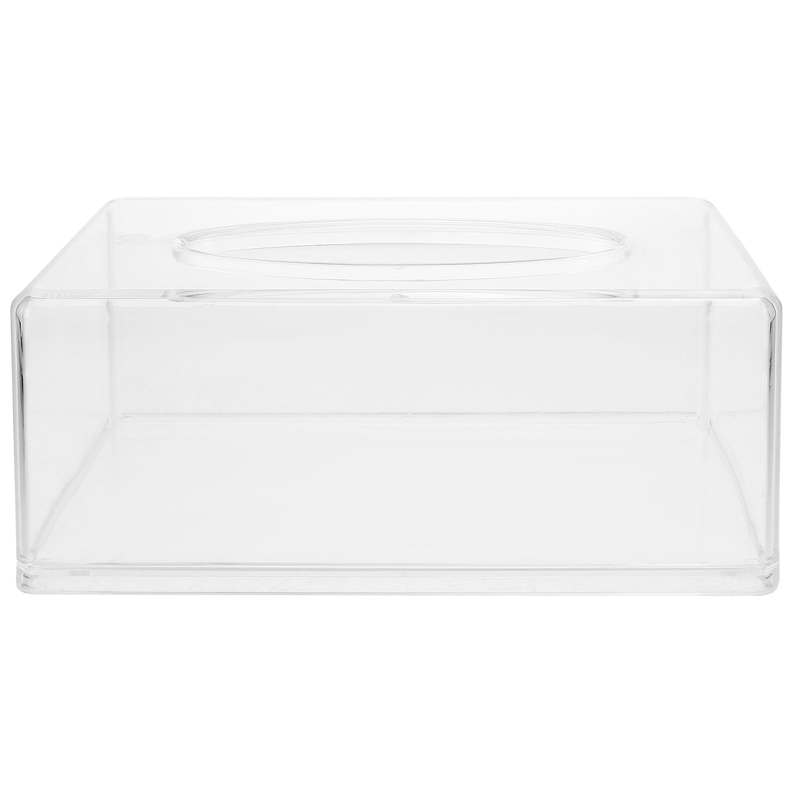 Rosarivae Tissue Box Cover Transparent Tissue Container Clear Tissue Organizer Plastic Tissue