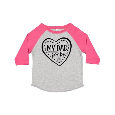 

Inktastic My Dad Rocks Design Gift Toddler Boy or Toddler Girl T-Shirt
