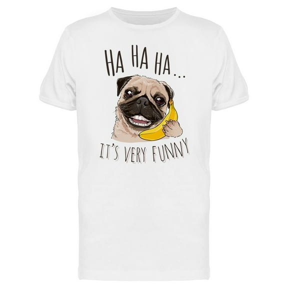 Banana Phone Pug  T-Shirt Men -Image by Shutterstock, Male Small
