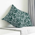 thumbnail image 3 of Dark Green Spring Floral Pillow Covers 18x18 Inch Decorative Throw Pillow Cover, Farmhouse Flowers Elegant Pastoral Sofa Pillowcases Accent Cushion Case Home Decor Bedroom Living Room, 3 of 6