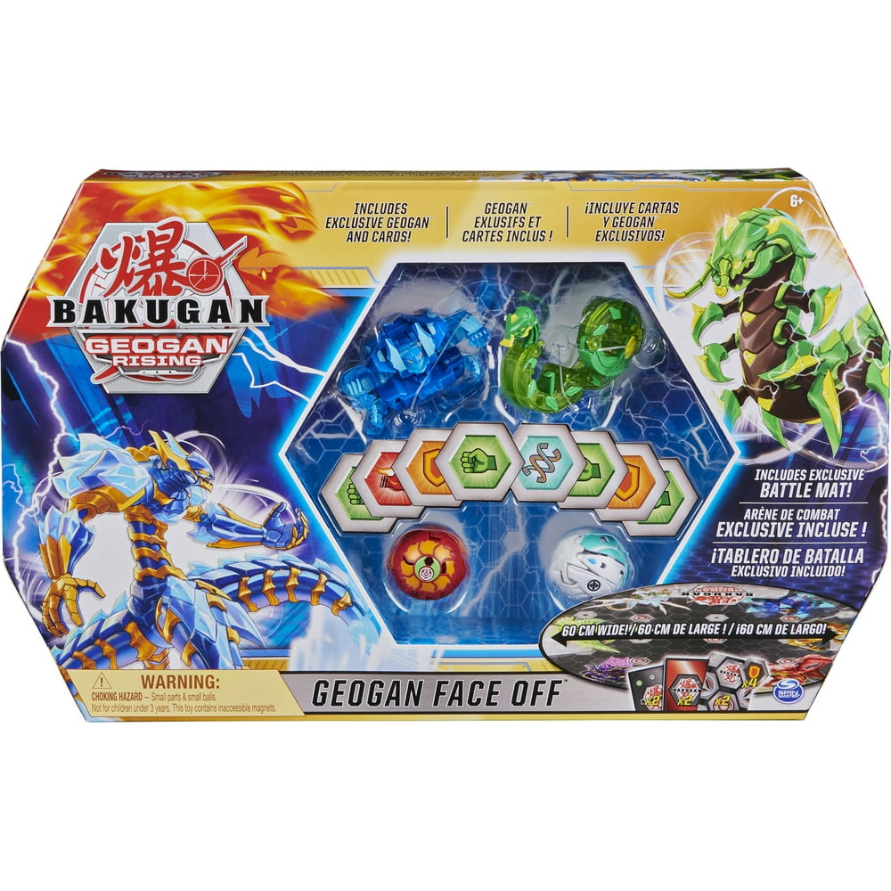 Bakugan Geogan Face Off Bundle with 4 Bakugan and Mat (Walmart