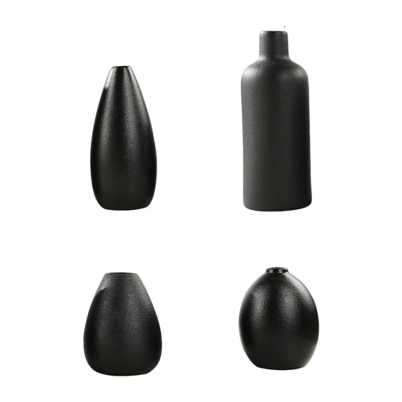 4 jarrones de cerámica para decoración de mesa, accesorios florales, jarrones decorativos para baño, casa, escritorio, dormitorio.