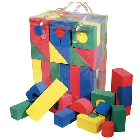 UPC: 0021196043800 | WonderFoam® Activity Blocks Assorted Primary Colors Assorted Sizes 68 Pieces