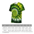 thumbnail image 6 of LAOLIUSN Men’s Tie Dye Shirts for Men, Short Sleeve Mens Tie Dye Shirt, Rainbow Tie Dye T-Shirts Tee S-4XL, 6 of 7