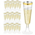 5pcs 5OZ Champagne Cup Disposable Plastic Flutes Cups Wedding Birthday
