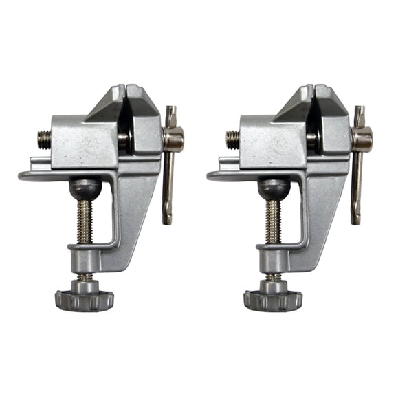 2X Mini Clamp on Table Bench Hobby Craft Vice Tool