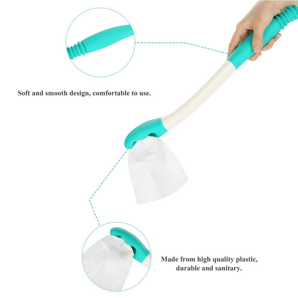 Kritne Long Handle Reach Comfort Bottom Wiper Holder Toilet Paper