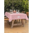 thumbnail image 2 of Watercolor Easter Outdoor Tablecloth - 52x70 Inch Rectangle Dining Table Cover, Cute Rabbits Eggs Cartoon Pink Waterproof Outdoor Table Cloth with Umbrella Hole & Zipper for Picnic/Patio/Party, 2 of 7
