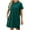 #30-Green Dress, variant on Rvkxad Womens Summer Dresses Casual Short Sleeve Pockets A-Line Mini Sundresses Loose Flowy T Shirt Dresses Crew Neck Casual Summer Dress Gifts for Mom Green M