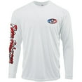 thumbnail image 2 of Flying Fisherman Stars & Stripes Performance Long Sleeve T-Shirt - 2XL - White, 2 of 4