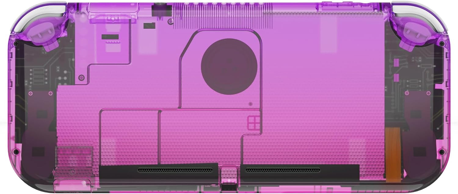 eXtremeRate Gradient Translucent Purple Rose Red DIY Replacement
