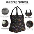 thumbnail image 3 of Halloween Colorful Spooky Elements Drawstring Lunch Bag Women - Drawstring Lunch Bag Insulated for Work Office - Stain-Resistant Large Lunchbags for Women with Multi-Pockets, 3 of 6