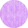thumbnail image 1 of Ahgly Company Indoor Round Abstract Purple Contemporary Area Rugs, 7' Round, 1 of 4