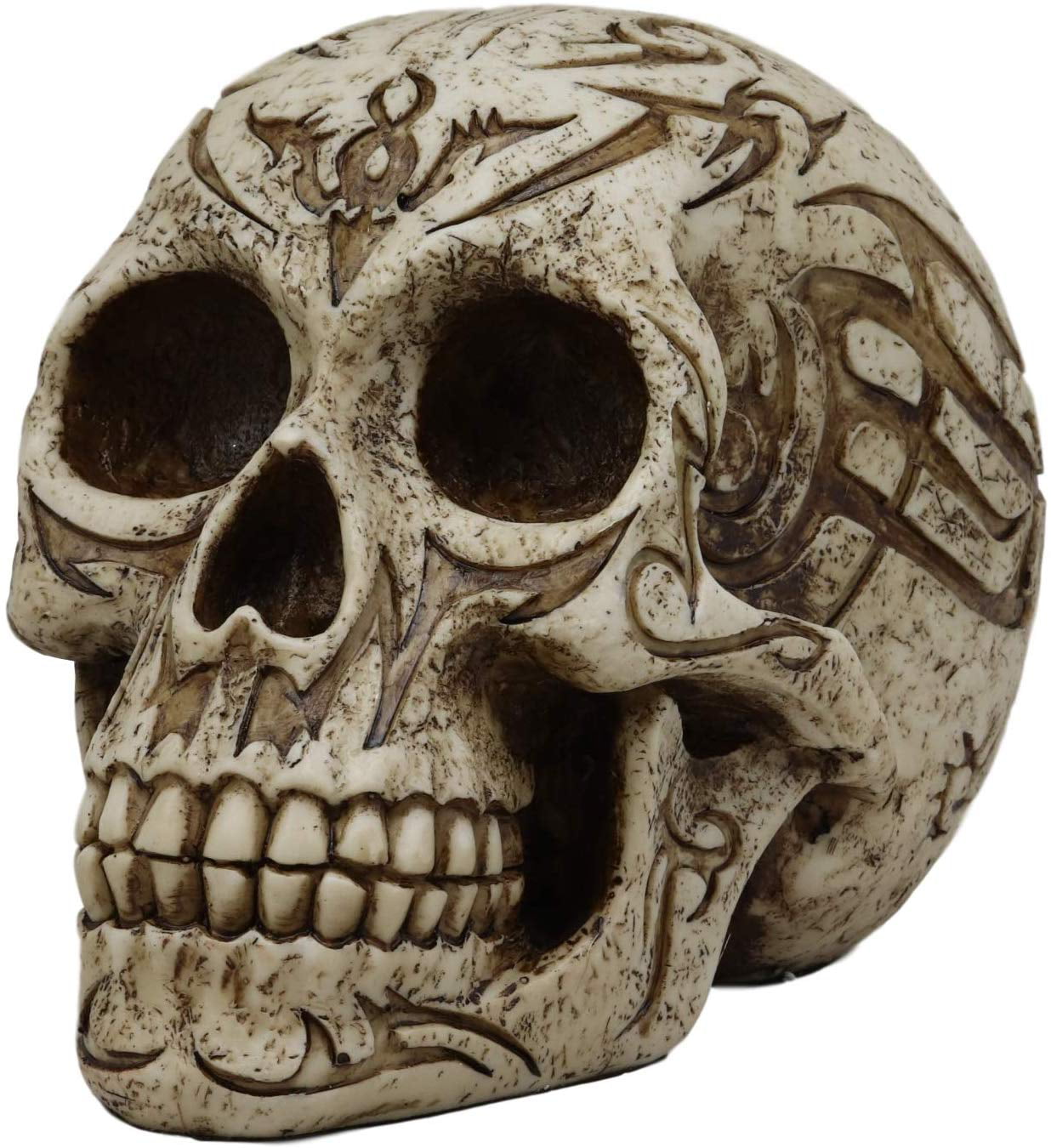 NEW 7 Inch Spirit Skull Skeleton Figurine Desk Halloween Open Top Box Gift 8090 