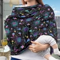 thumbnail image 3 of Renewold Halloween Bat Spider Web Mushroom Baby Car Seat Covers Carseat Canopy for Boys Girls, Multi Use Nursing Breastfeeding Covers, Nursing Scarf, 3 of 7