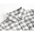 thumbnail image 5 of Likimi Baby Boys Shirt Long Sleeve Plaid Print Lapel Tops Fashion Casual Comfortable Spring Fall T-Shirt Size 18-24 Months C, 5 of 9