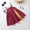 thumbnail image 4 of Toddler Kids Girls Dress Kid Strap Sleeveless Dress Sundress Summer Girl Clothes, 4 of 13