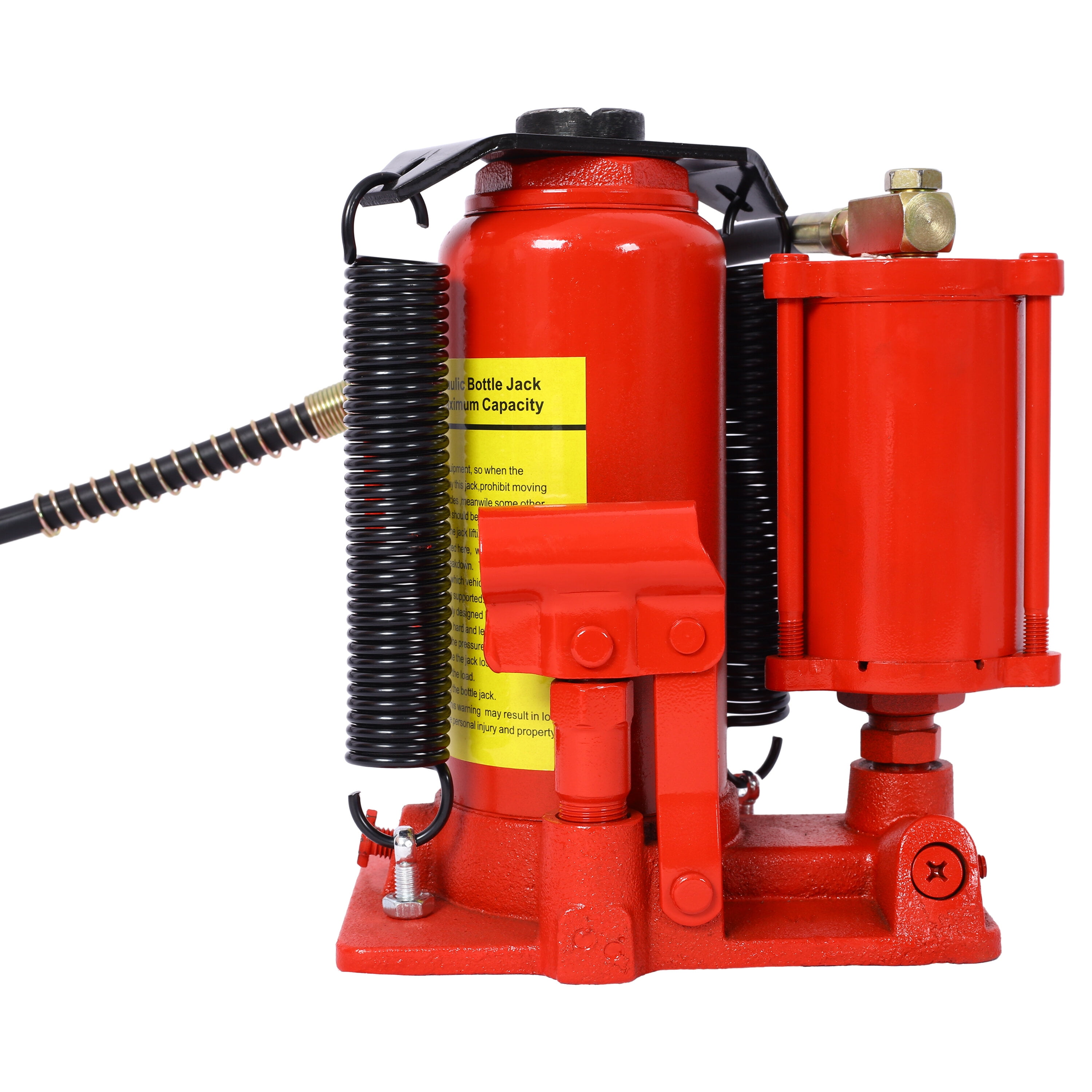 Car Jack Air Hydraulic Bottle Jack, 12 Ton/24000 LBS All Welded Bottle Jack, 9.8-19.3 inch Lifting Range, Manual Handle and Air Pump, for Car, Pickup, Truck, RV, Auto Repair, Industrial Engineering ,