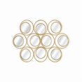 thumbnail image 1 of Heavenly Collection Double Circle Gold Mirror, Gold Metal Mirror, Gold Mirror, Metal Mirror, Living Room Mirror, Entryway Mirror, 1 of 1