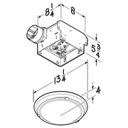 Broan 770RLTK 4in Duct 80 CFM Ventilation Fan 2.5 Sones 120V Galvanized Steel - Brushed Nickel