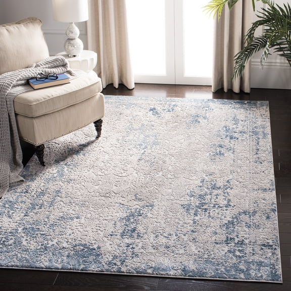 Safavieh Invista Everitt Abstract Area Rug, Gray/Ivory, 5'3" x 7'6"