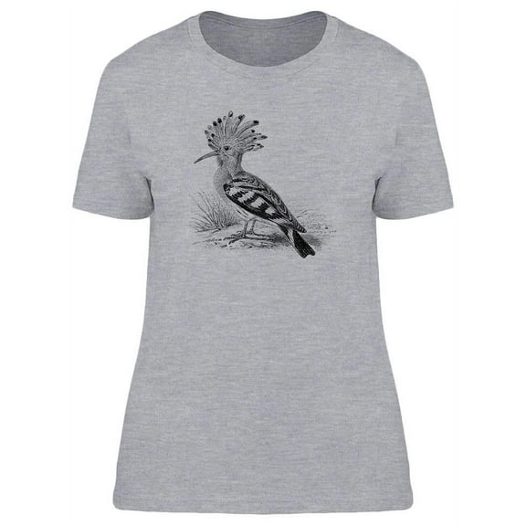Hoopoe Retro Design T-Shirt Women -Image by Shutterstock, Female Small