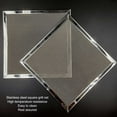 thumbnail image 3 of 304 Stainless Steel Barbecue Wire Mesh, Stable Square Edge Design Grill Grates Replacement for Even Heating, Outdoor Picnic Cooking, 3 of 7