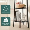 thumbnail image 3 of Yoobure Corner Shelf, 4-Tier Corner Bookshelf with Metal Frame, Ladder Corner Shelves Display Shelf for Bedroom Living Room, Tall Corner Bookcase Corner Plant Stand, 3 of 9