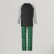 thumbnail image 4 of Traje de pantalones largos verdes familiares Traje de ropa de dormir informal de estilo navideño con bloques de color, 4 of 9