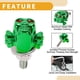 thumbnail image 3 of Tornillos de matrícula universales para motocicleta M6 de Unique Bargains, cubierta de 38 mm, kit de tornos de matrícula antirrobo de aleación de aluminio verde, 4 piezas, 3 of 6
