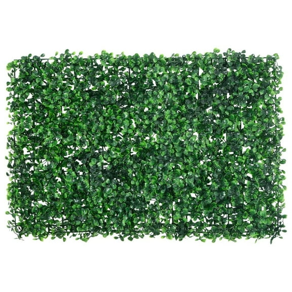vidaXL Artificial Shrub Leaf Fence Outdoor Decorative Plant Panel 24 Pcs Green