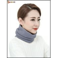 thumbnail image 5 of Spencer Unisex Knitted Scarf Thick Winter Fleece Lined Circle Scarf Thermal Double-Layer Neck Warmer for Outdoor Sports "Grey", 5 of 9