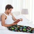 thumbnail image 5 of Naloa Geometric Dinosaur Pajama Pants Men, PJ Bottoms, Sleep & Lounge Pants-Medium, 5 of 6