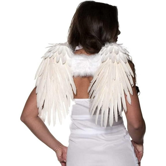 Feather Wings One Size Adult Costume Accessory | White