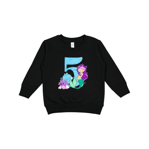 Inktastic Fifth Birthday Mermaid Toddler Sweatshirt