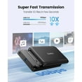 thumbnail image 4 of ORICO Hard Drive Enclosure 3.5, Tool Free USB 3.0 External Hard Drive Enclosure for 3.5 2.5 Inch SATA III/II/I SSD HDD Up to 20TB, Support UASP, Trim, with 12V/2A Power Adapter, 4 of 8