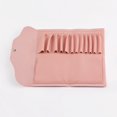thumbnail image 2 of ievspot 1 Pcs Portable Faux Leather 12 Brushes Cosmetic Pouch, Makeup Brush Rolling Case Pouch Holder for Outdoor Travel, 2 of 8