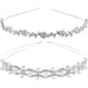 thumbnail image 1 of piezas de tocado de novia para boda, decoración para el cabello de novia, diadema de diamantes de imitación, diadema de perlas, 1 of 7