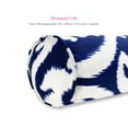 thumbnail image 6 of FBTS Prime 2 Pcs 20x6 inch Round Navy Blue Paisley Indoor Outdoor Bolster Pillows with Inserts, 6 of 7