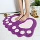 thumbnail image 4 of Alfombrilla de baño antideslizante | Ultrasuave y absorbente para niños | Lavable a máquina y duradera | 48 x 67 cm | Morado, azul y gris, 4 of 9