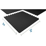 BalanceFrom 96 sq ft EVA Interlocking Exercise Protective Flooring, 24-Tile