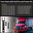 thumbnail image 2 of Unique Bargains No.A20-6014 Gancho de remolque delantero para camiones semi Kenworth 2008-2025, 2 of 7